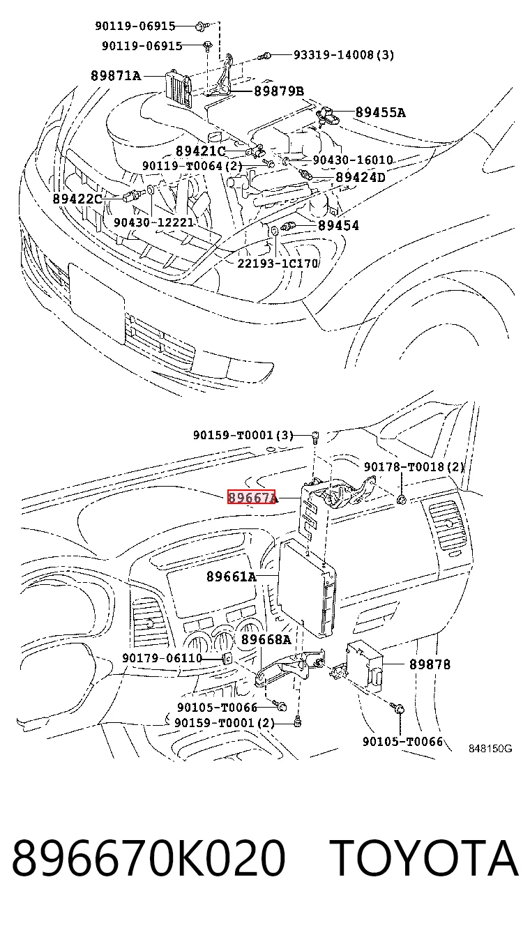 896670K020 Toyota