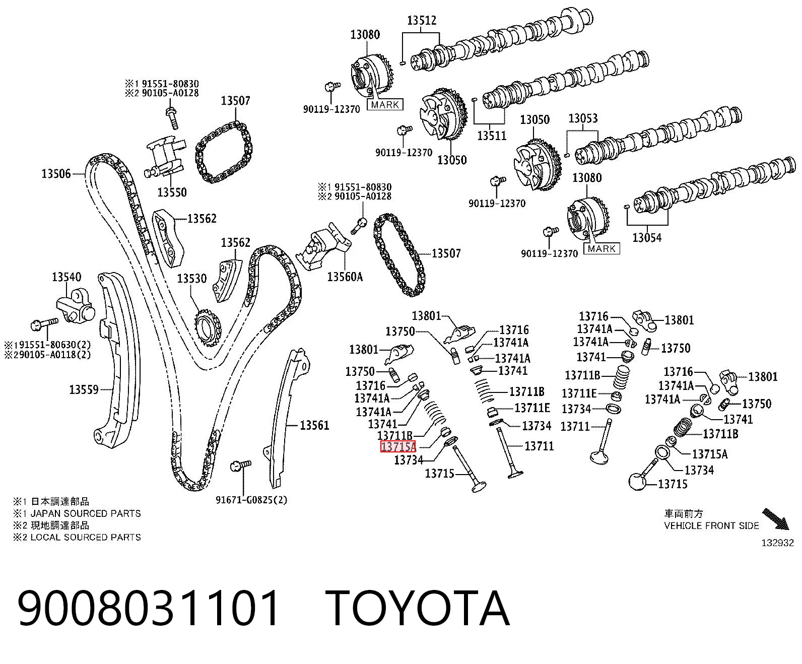 9008031101 Toyota