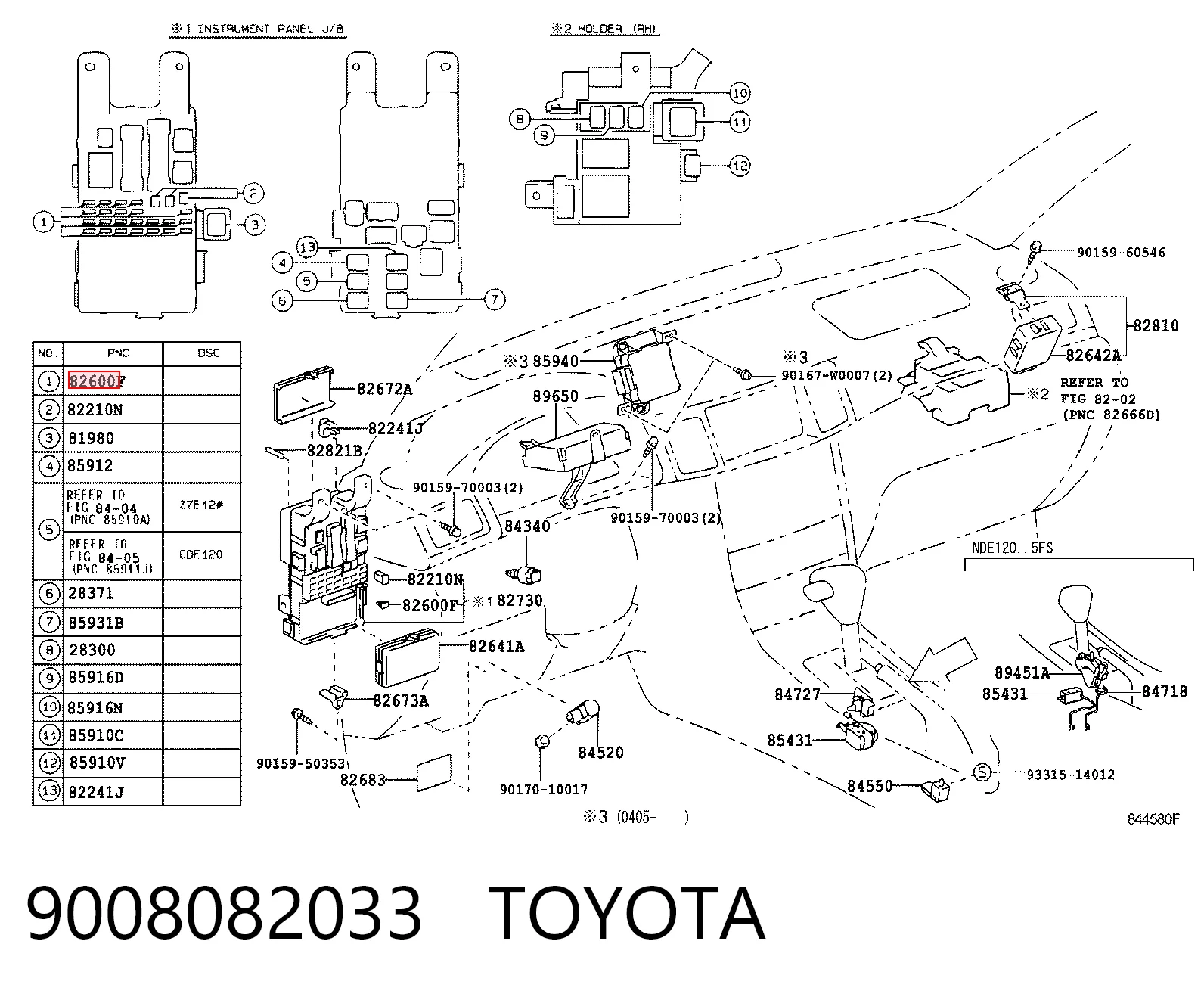 9008082033 Toyota