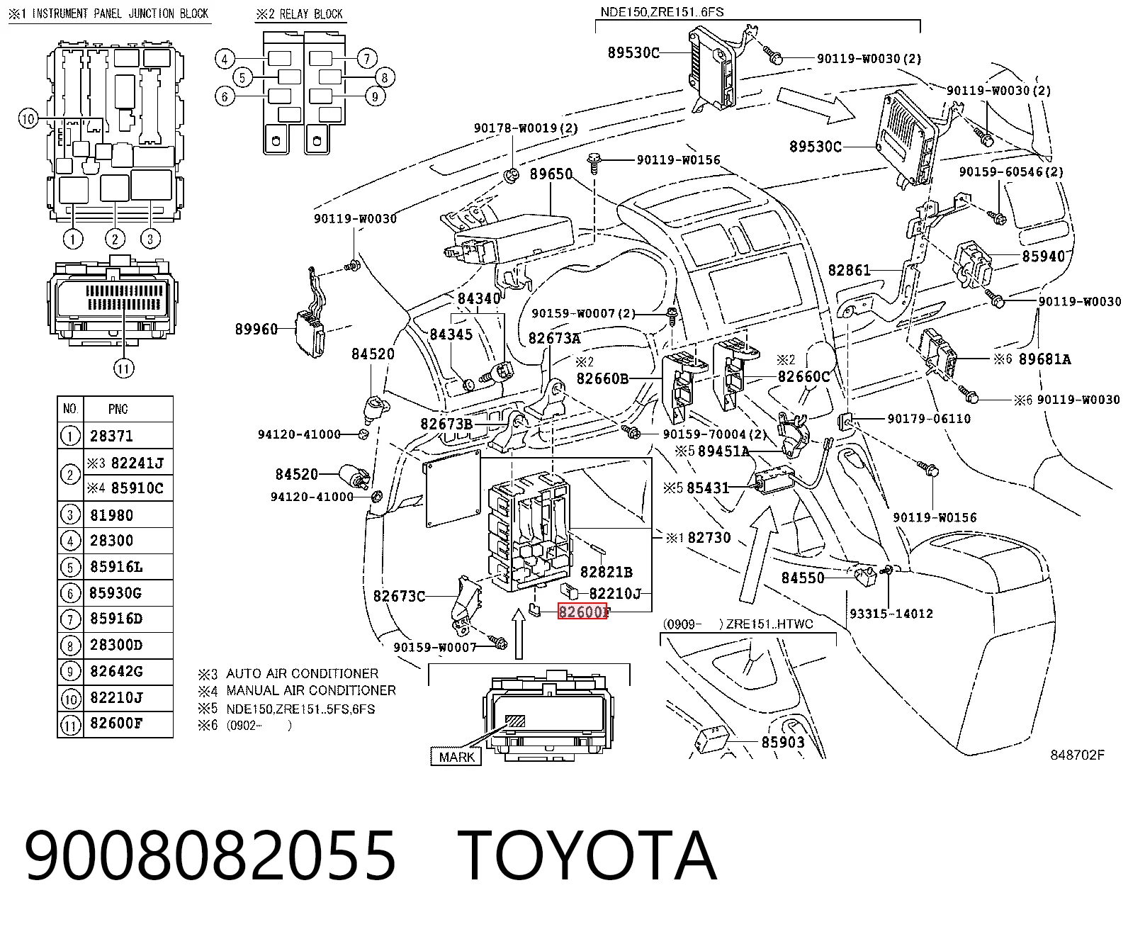 9008082055 Toyota