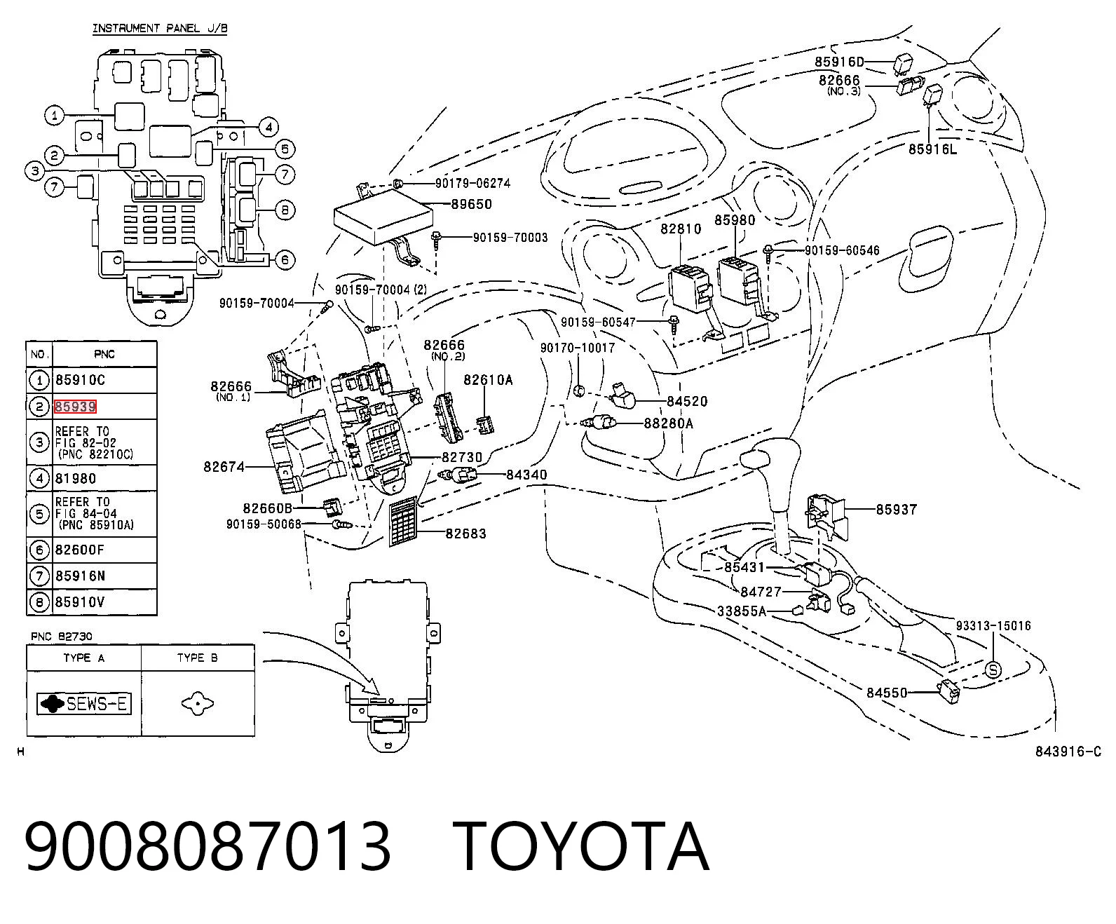 9008087013 Toyota