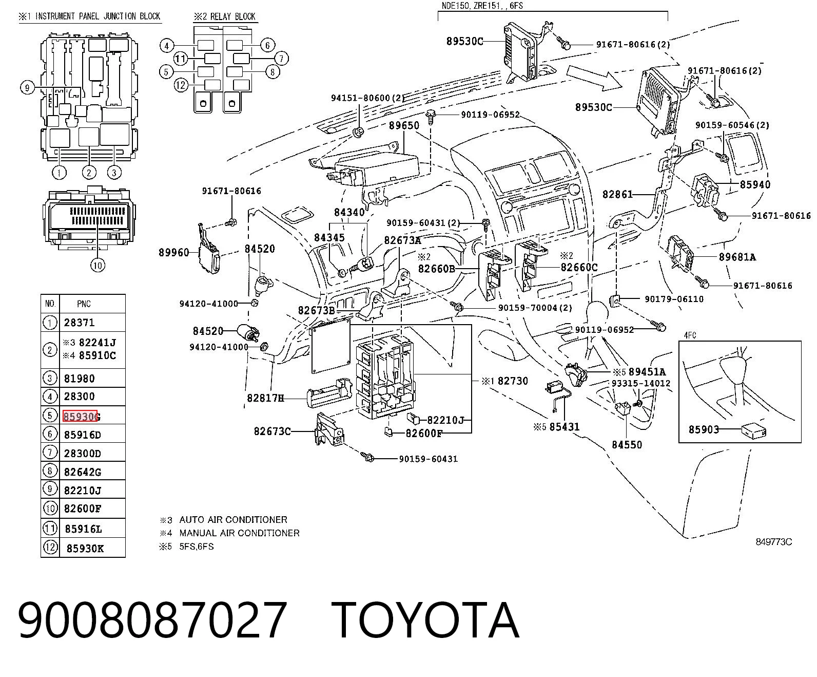 9008087027 Toyota 