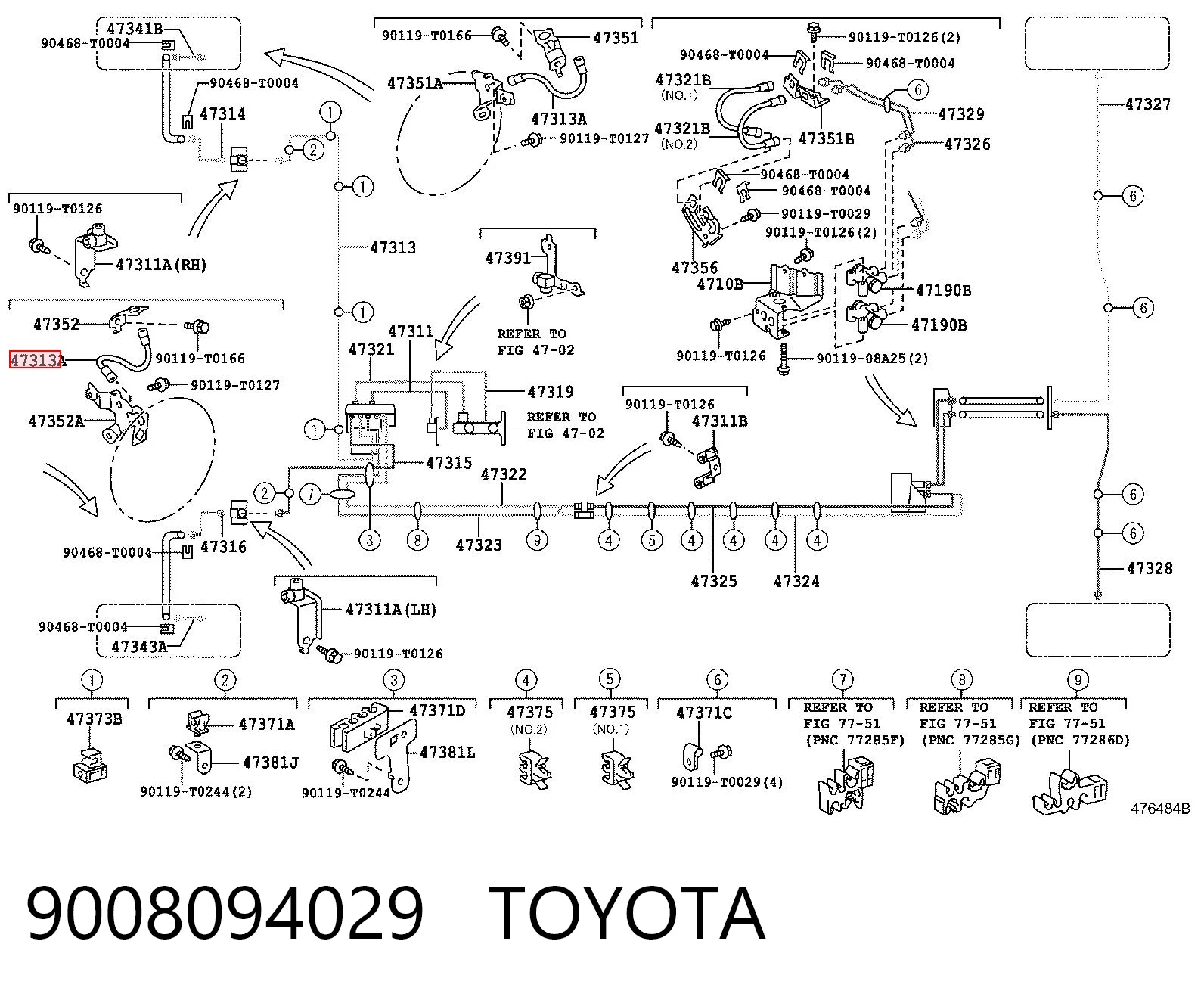 Comprar Latiguillo de freno delantero Toyota Hilux  KUN25 a bajo precio