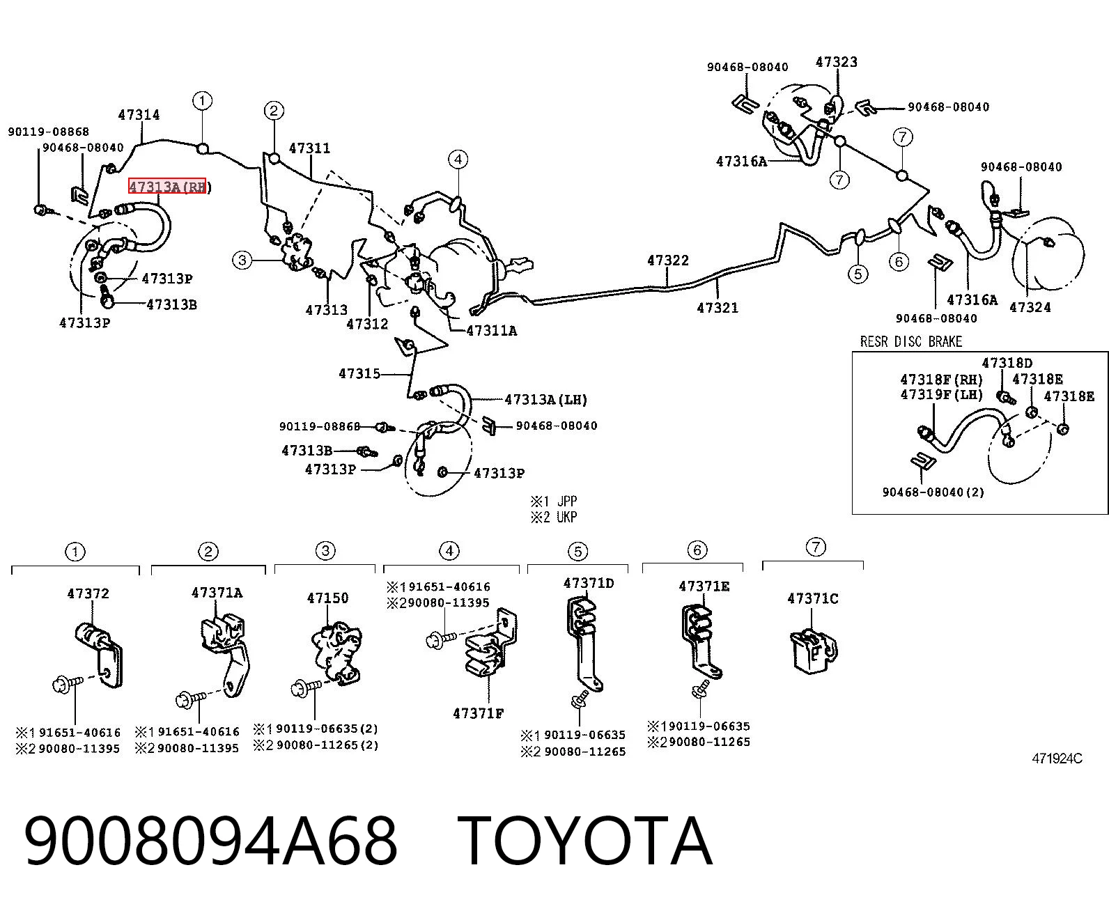 9008094A68 Toyota