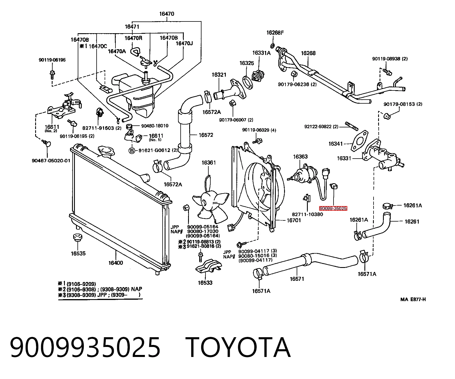9009935025 Toyota