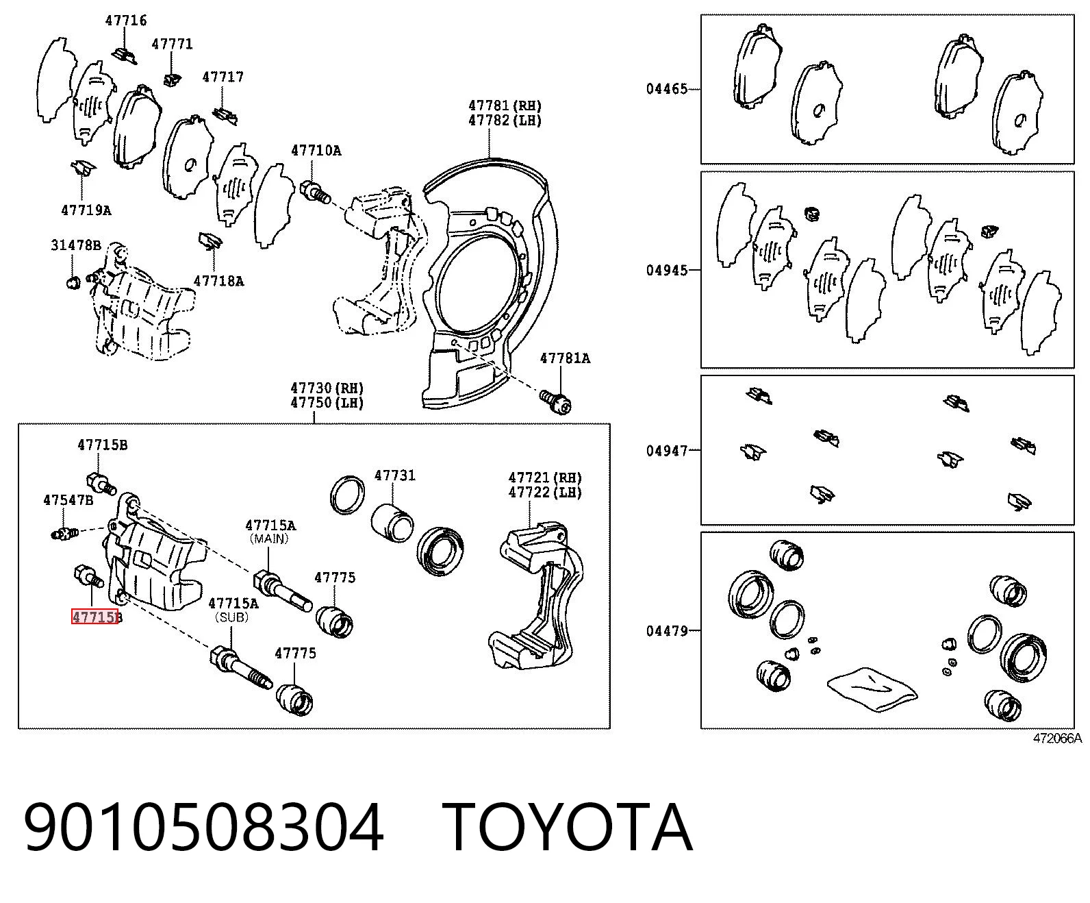 9010508304 Toyota