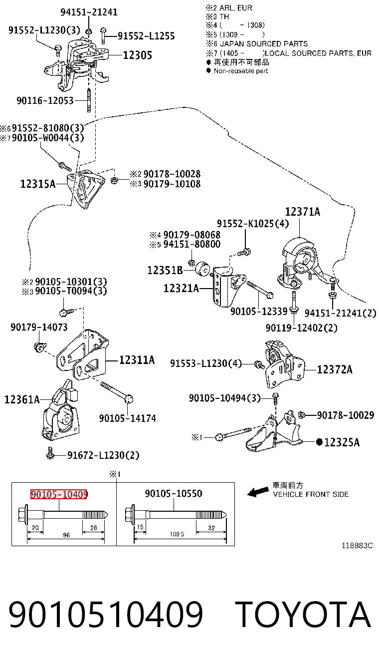 9010510409 Toyota