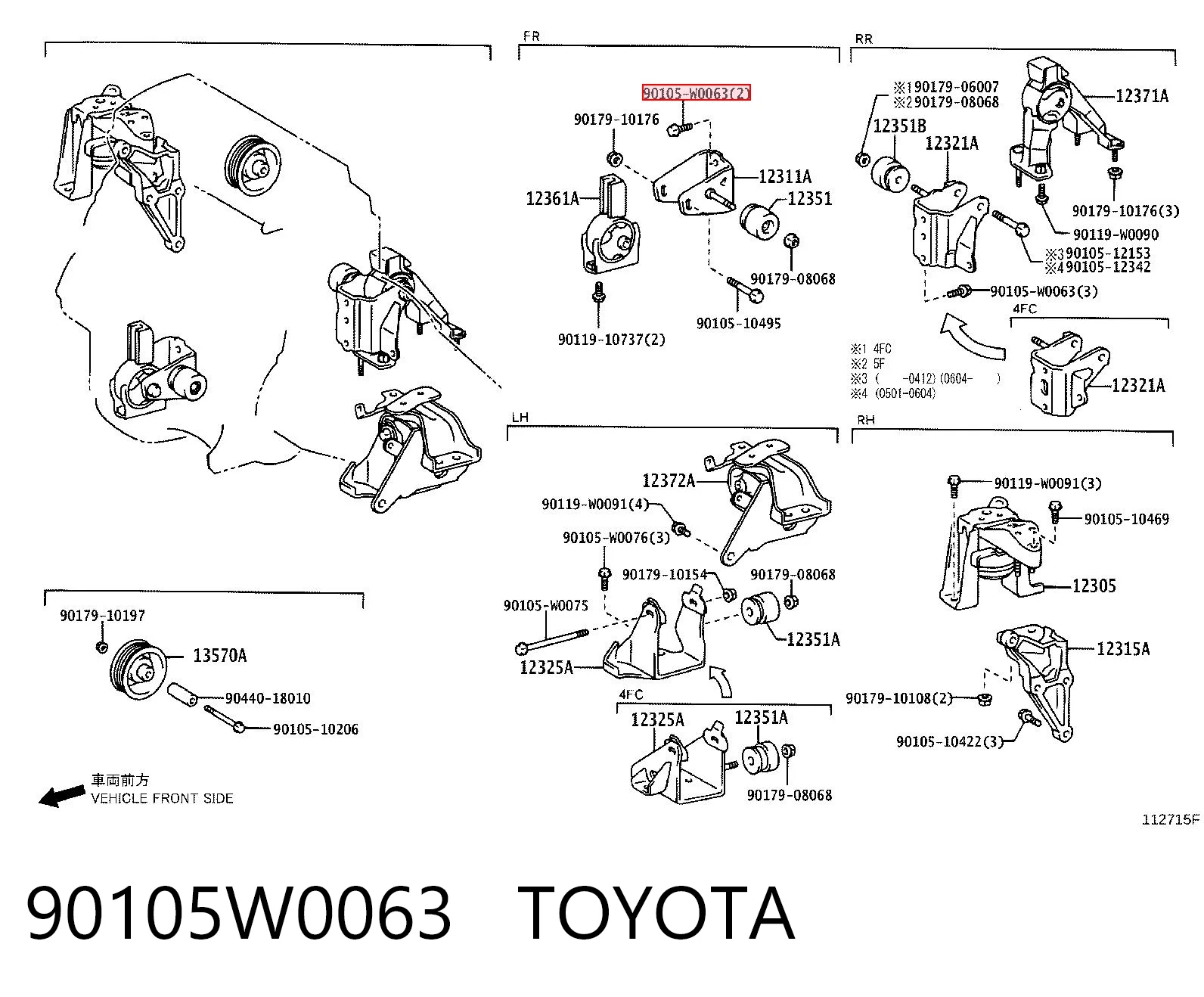 90105W0063 Toyota