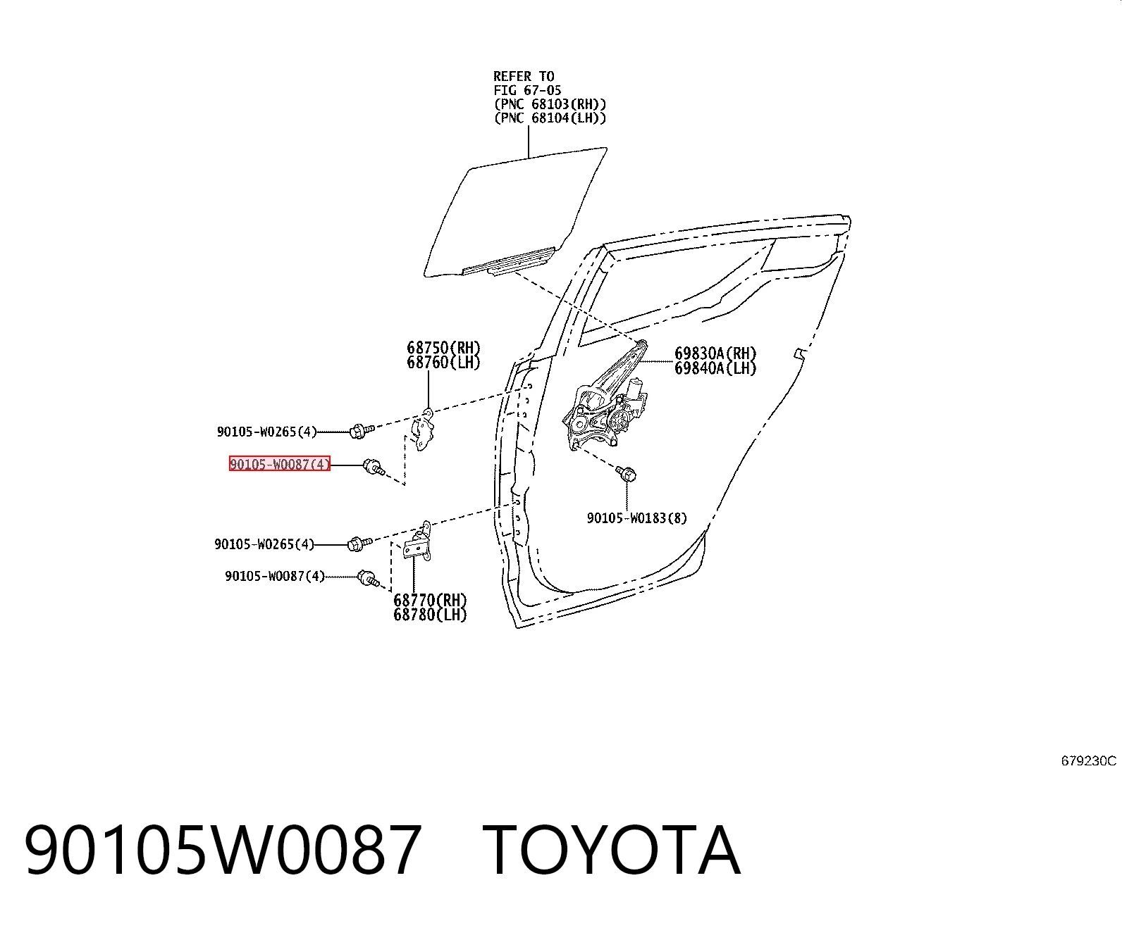 90105W0087 Toyota