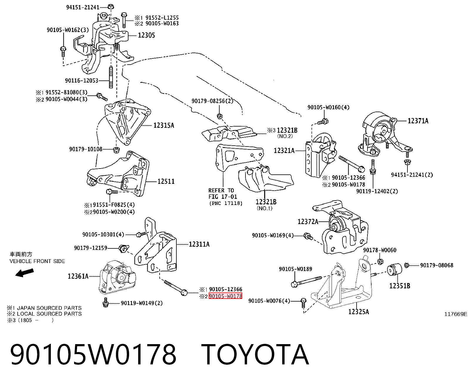 90105W0178 Toyota
