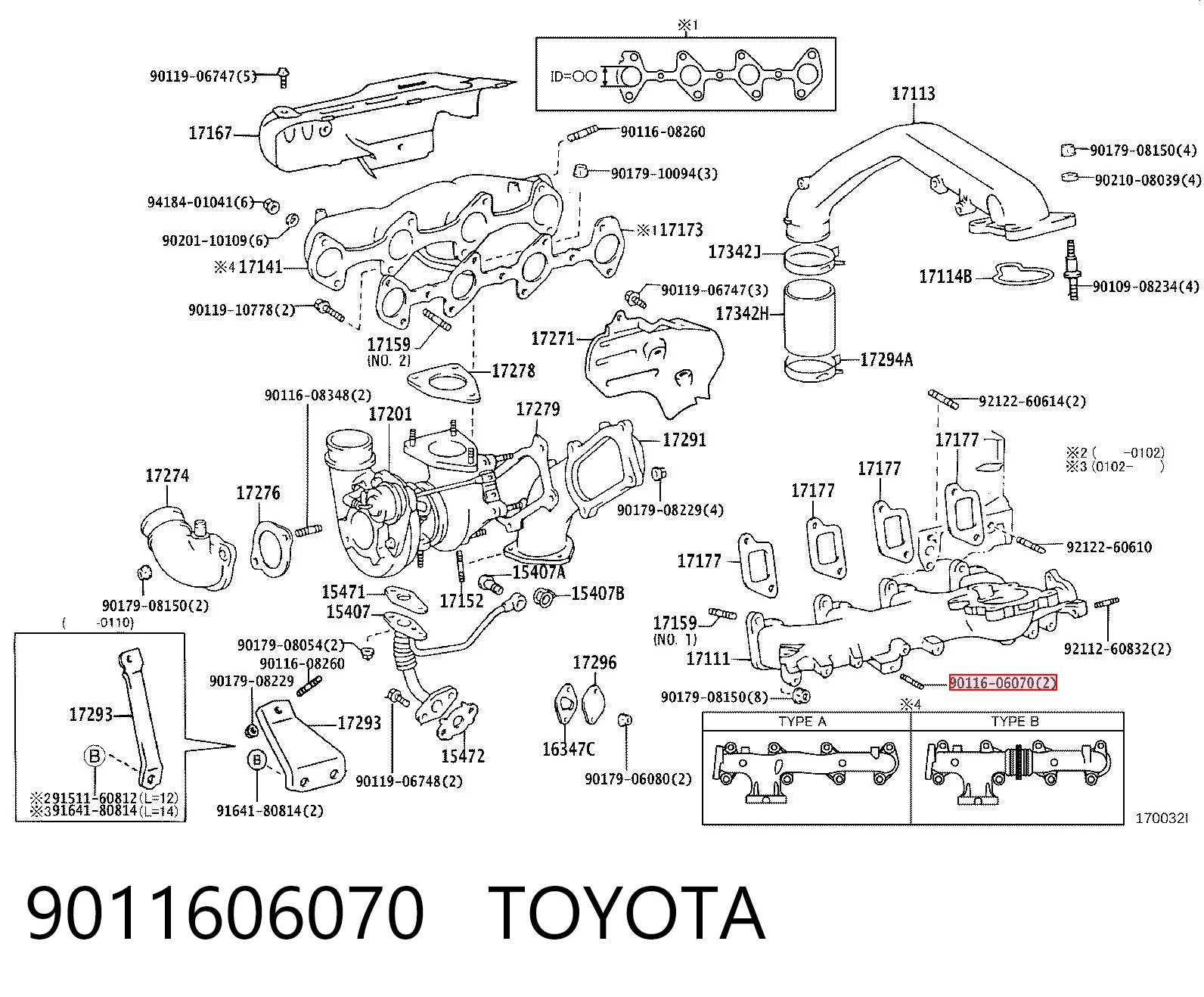 9011606070 Toyota