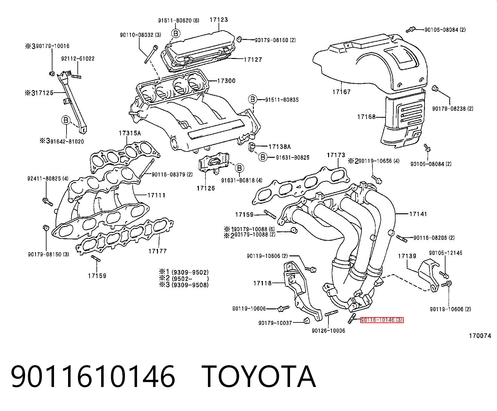 9011610146 Toyota