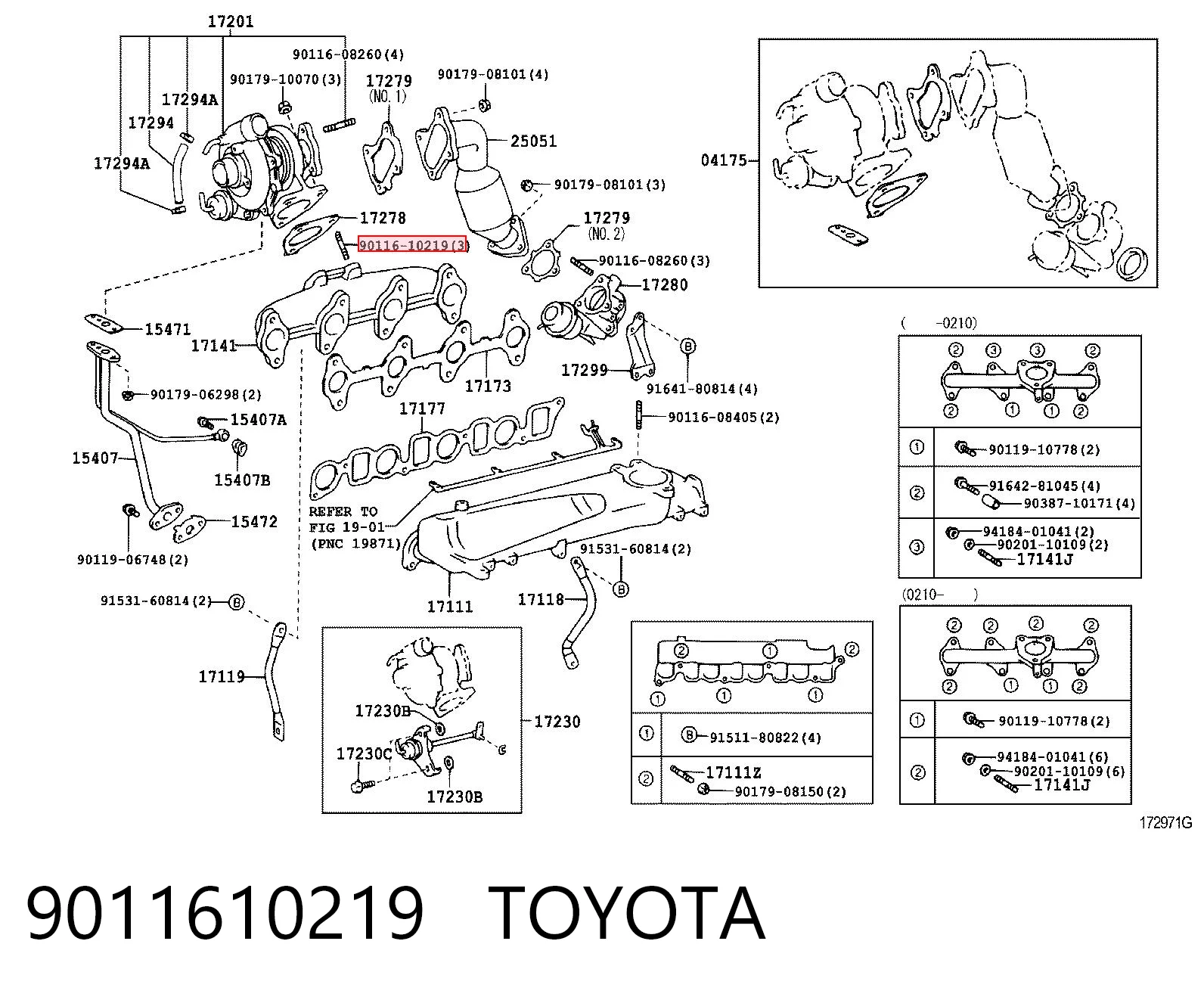 9011610219 Toyota