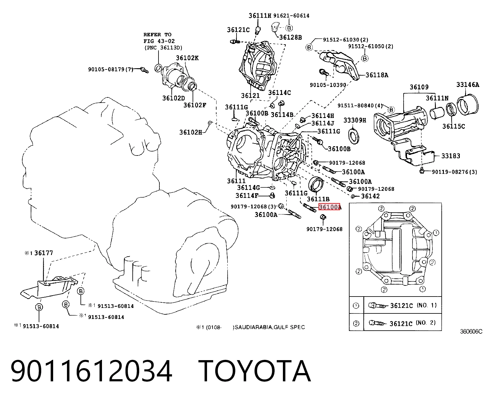 9011612034 Toyota