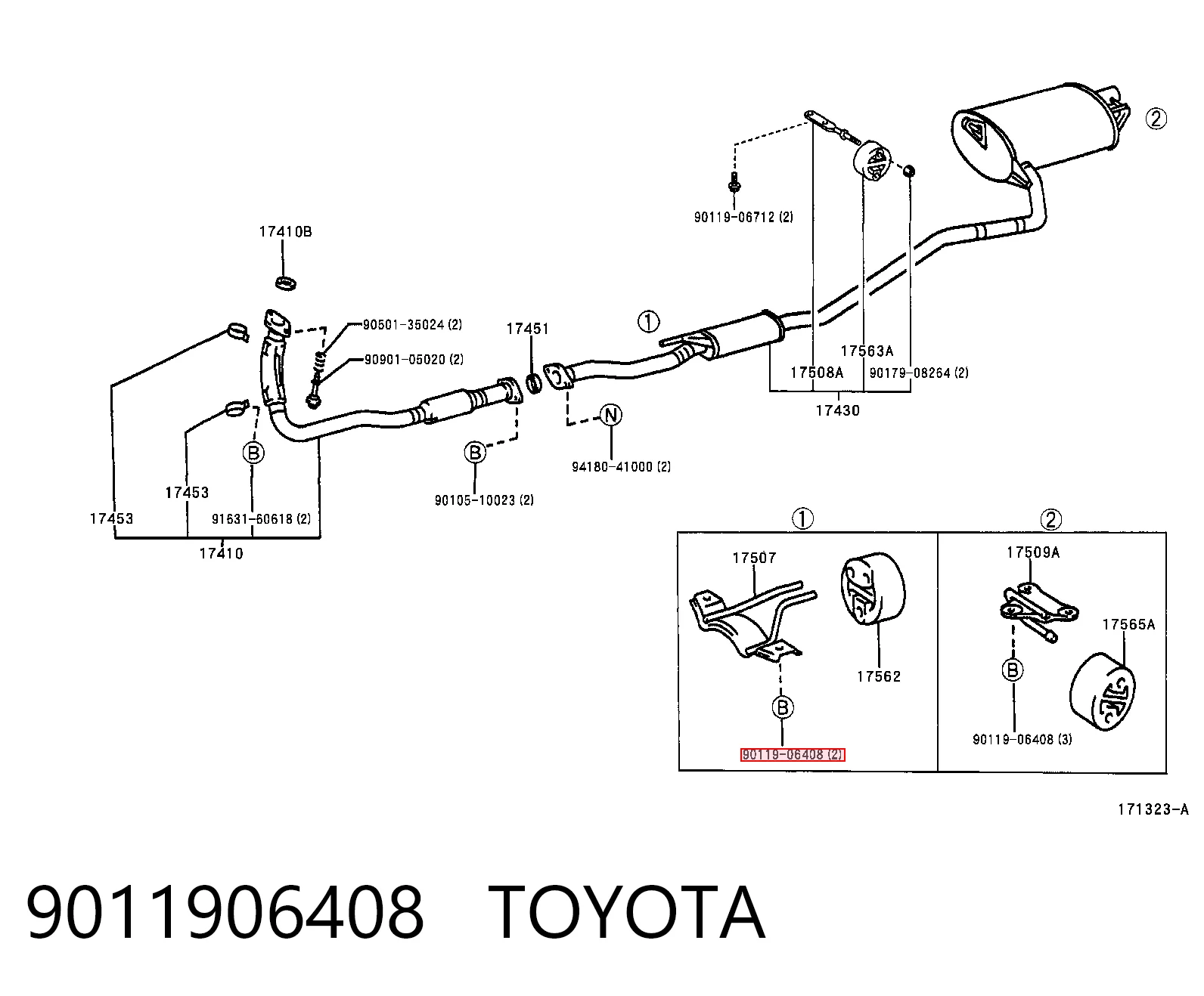 9011906408 Toyota