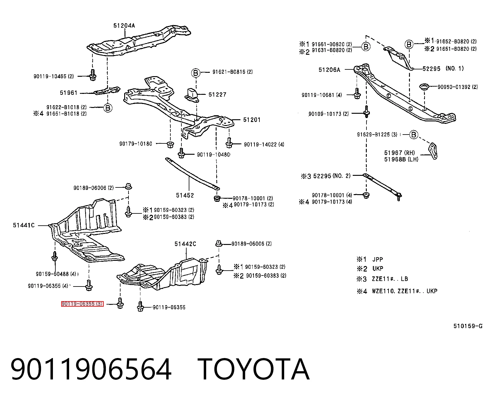 9011906564 Toyota