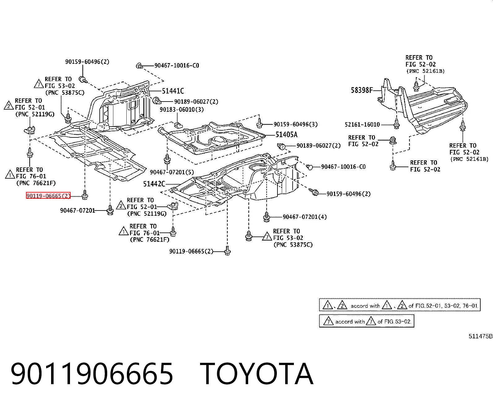9011906665 Toyota