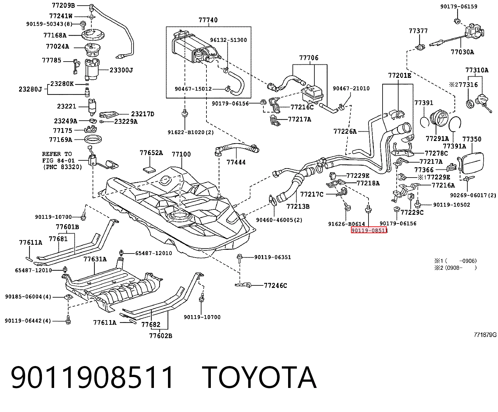 9011908511 Toyota