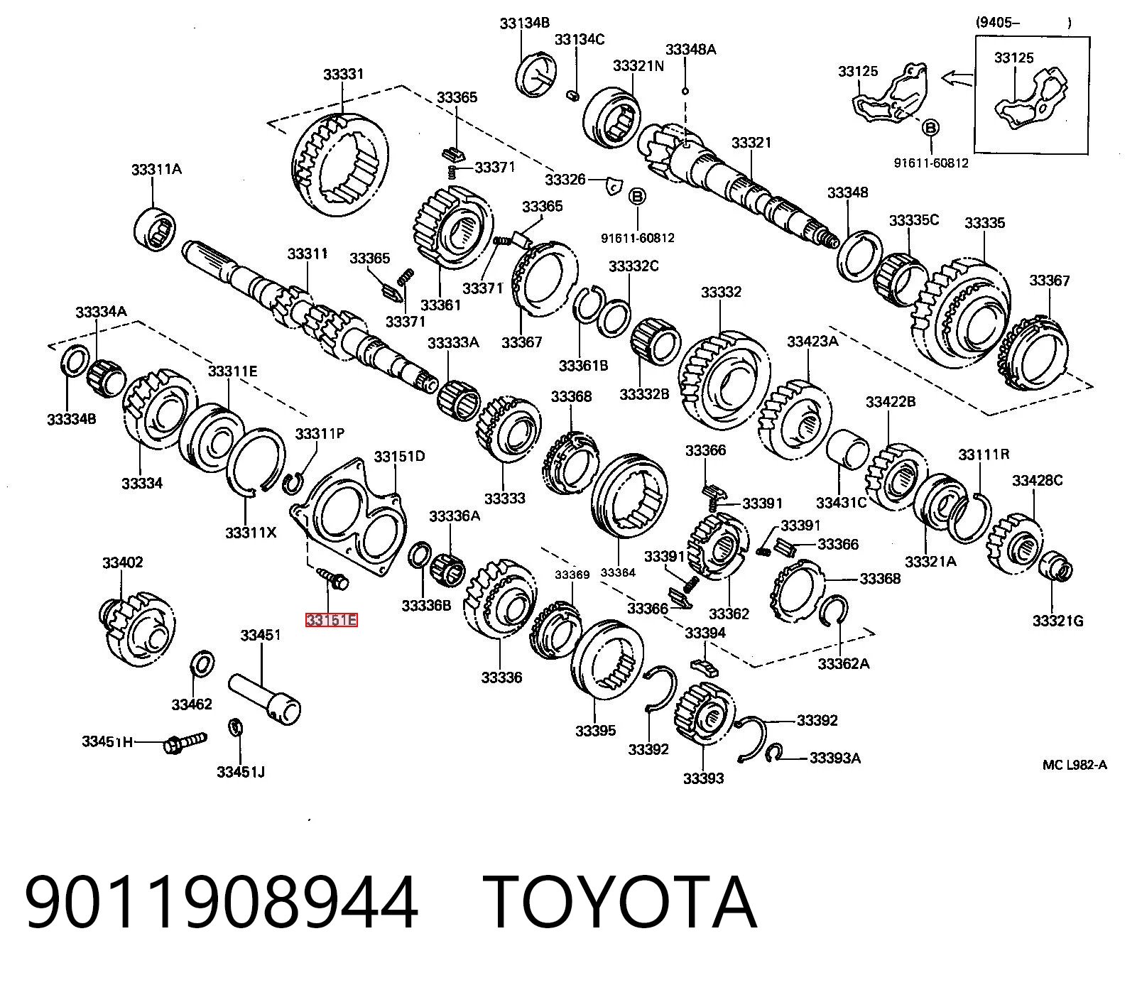 9011908944 Toyota