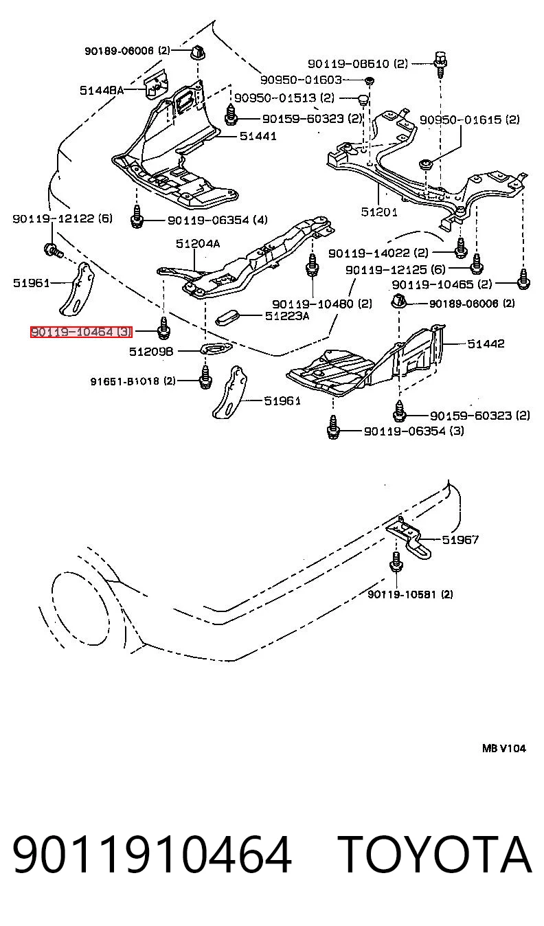 9011910464 Toyota