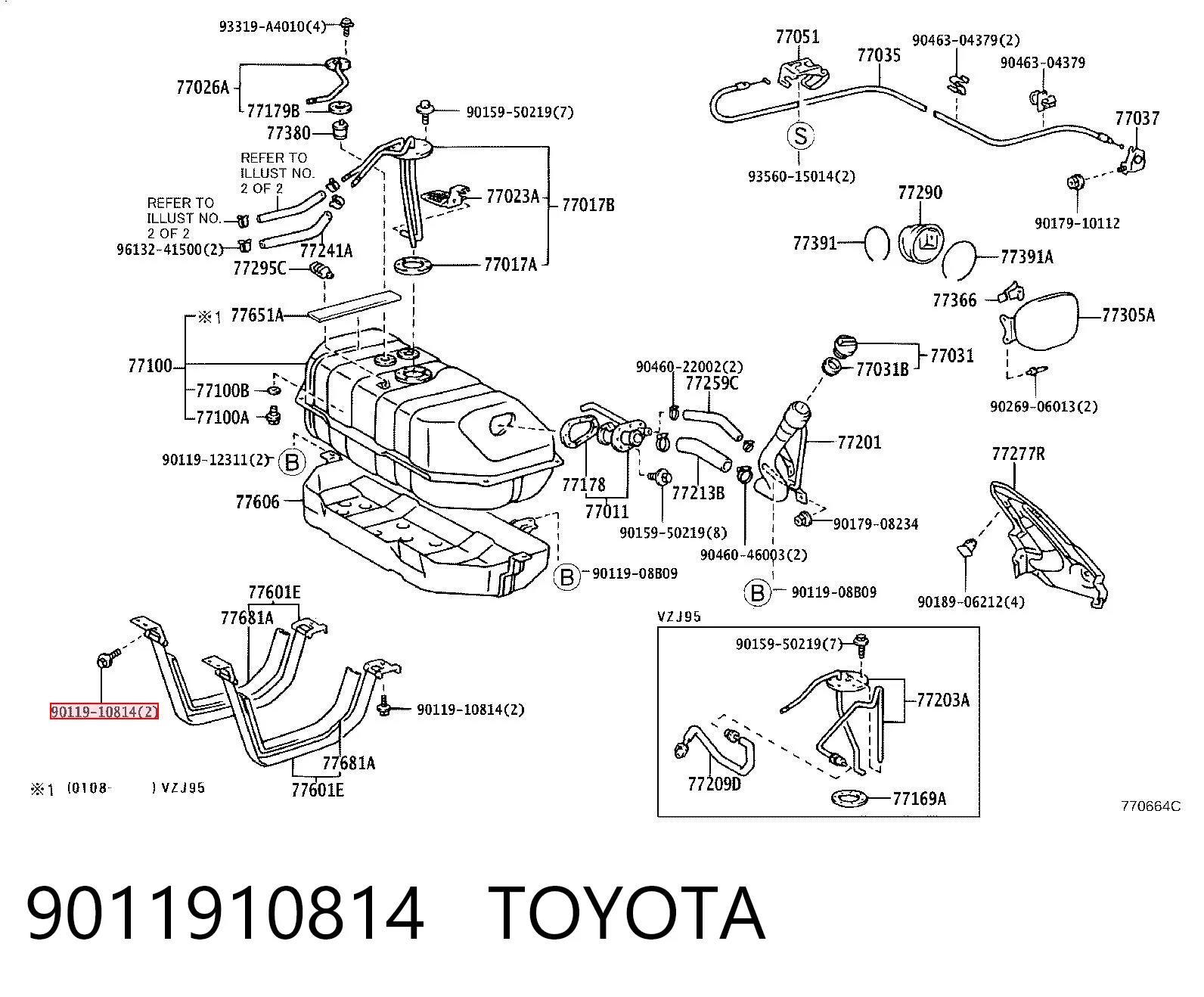 9011910814 Toyota