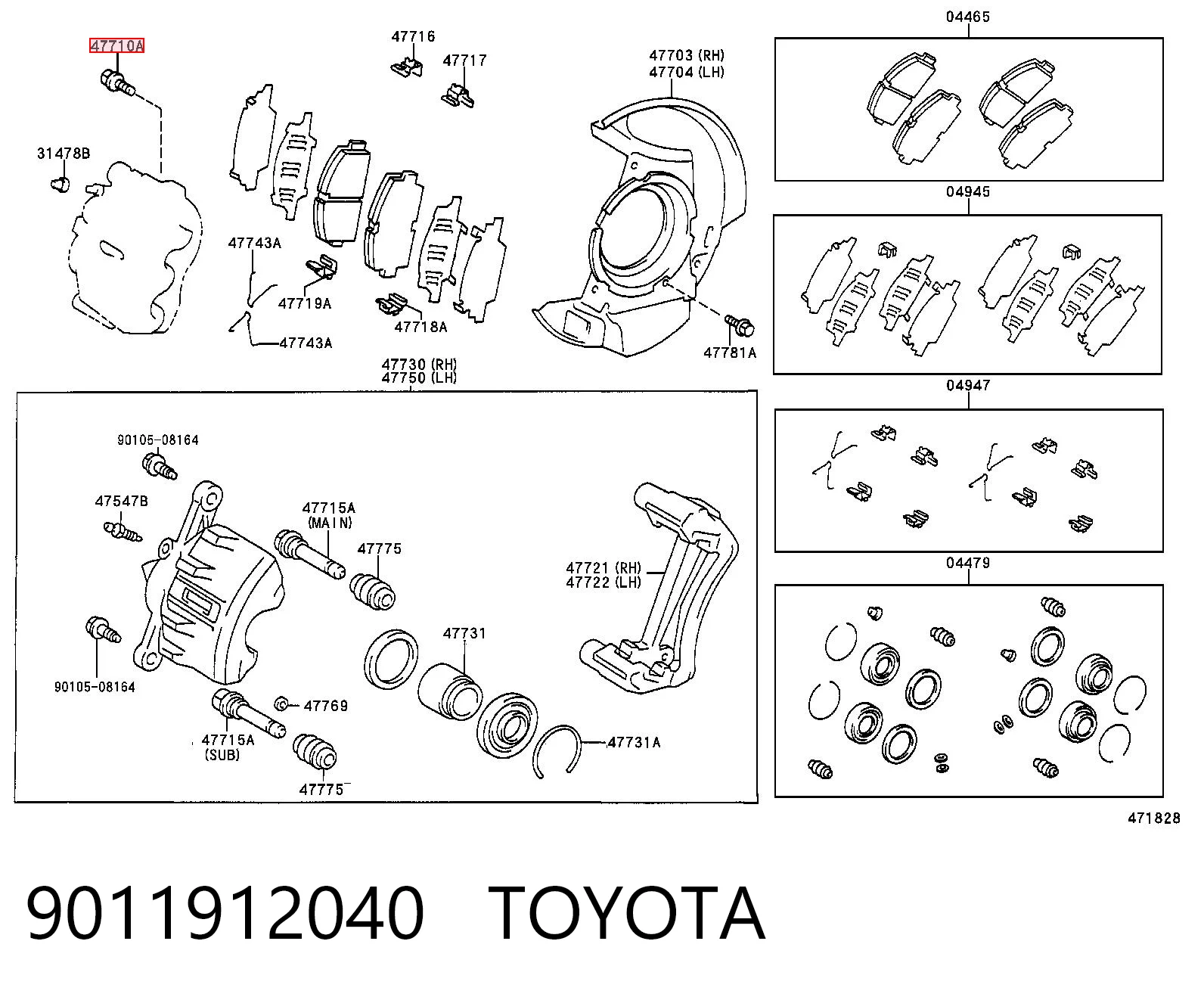 9011912040 Toyota 