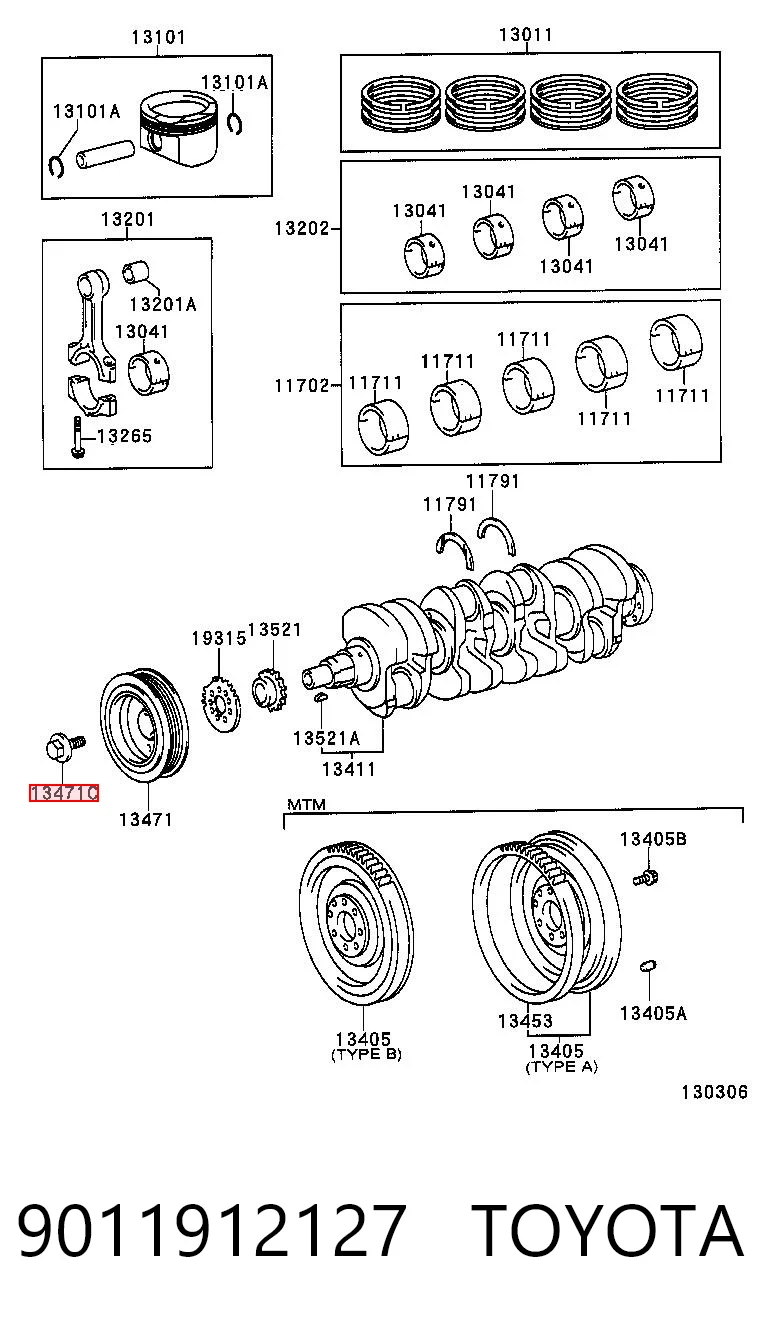 9011912127 Toyota