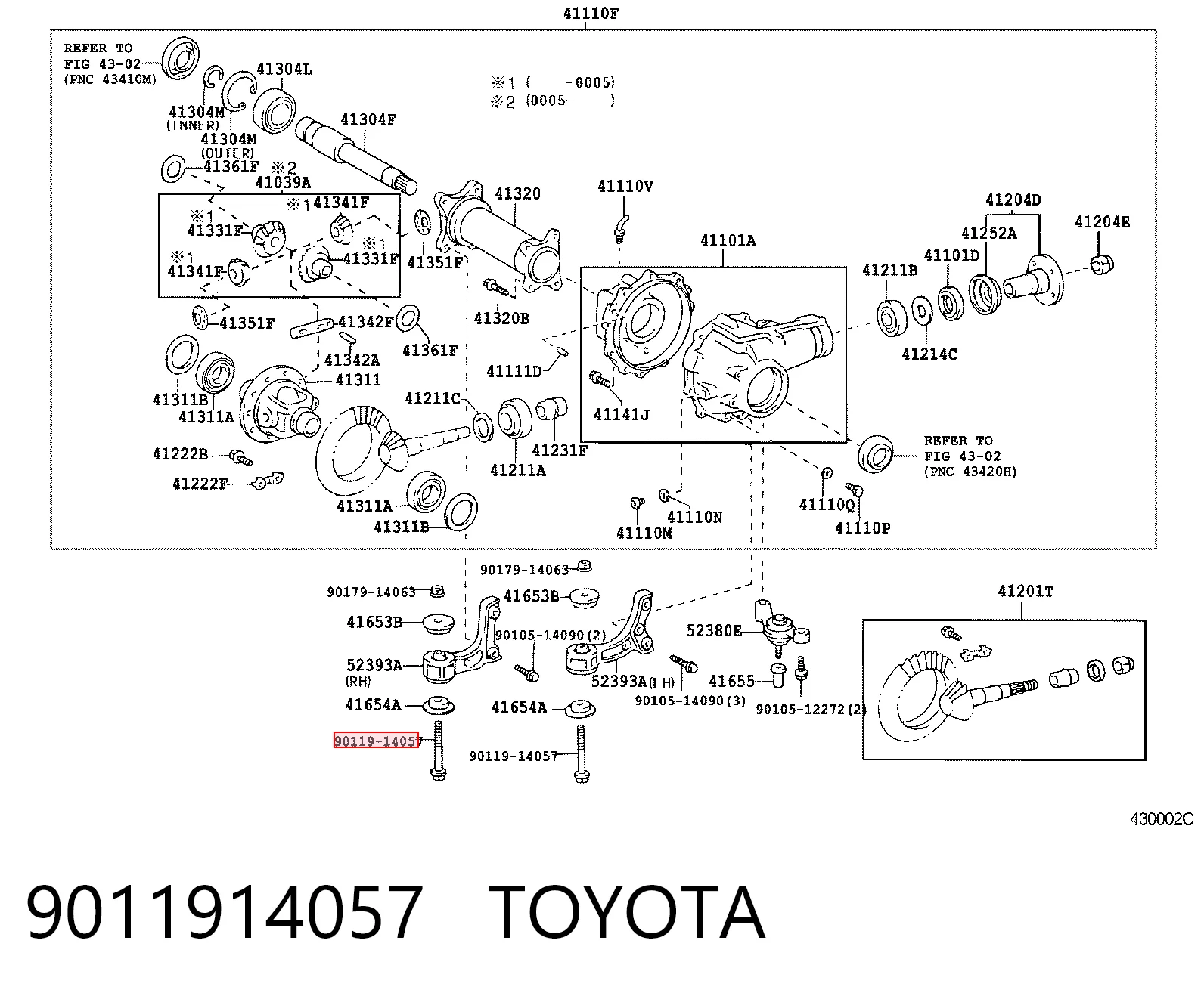 9011914057 Toyota