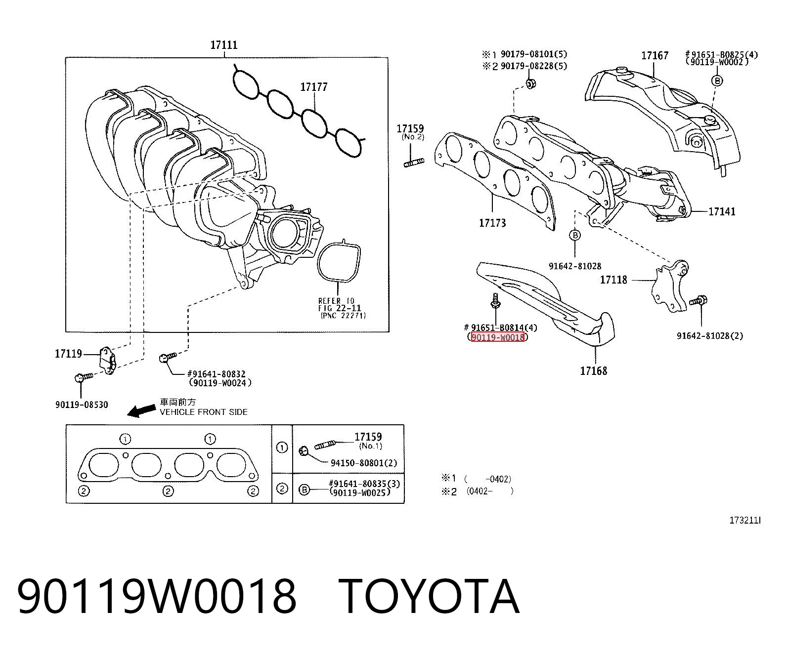 90119W0018 Toyota