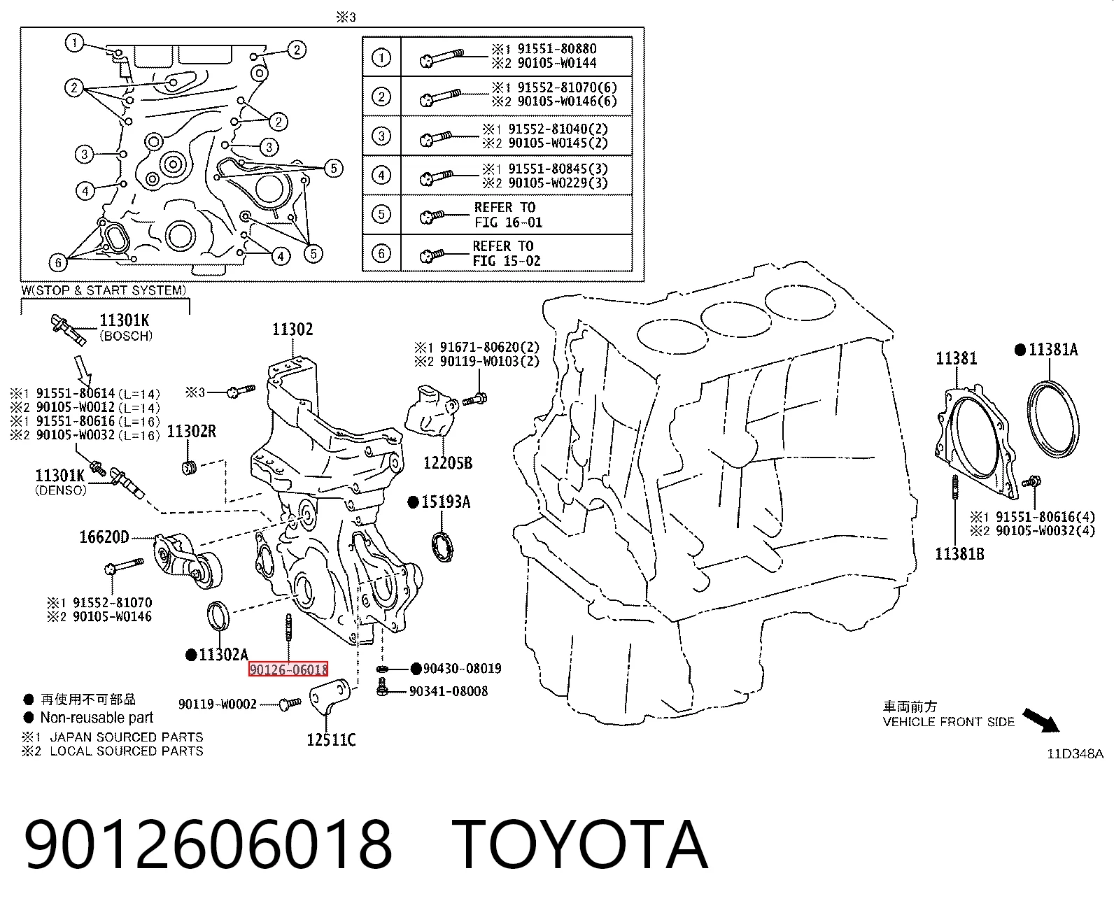 9012606018 Toyota