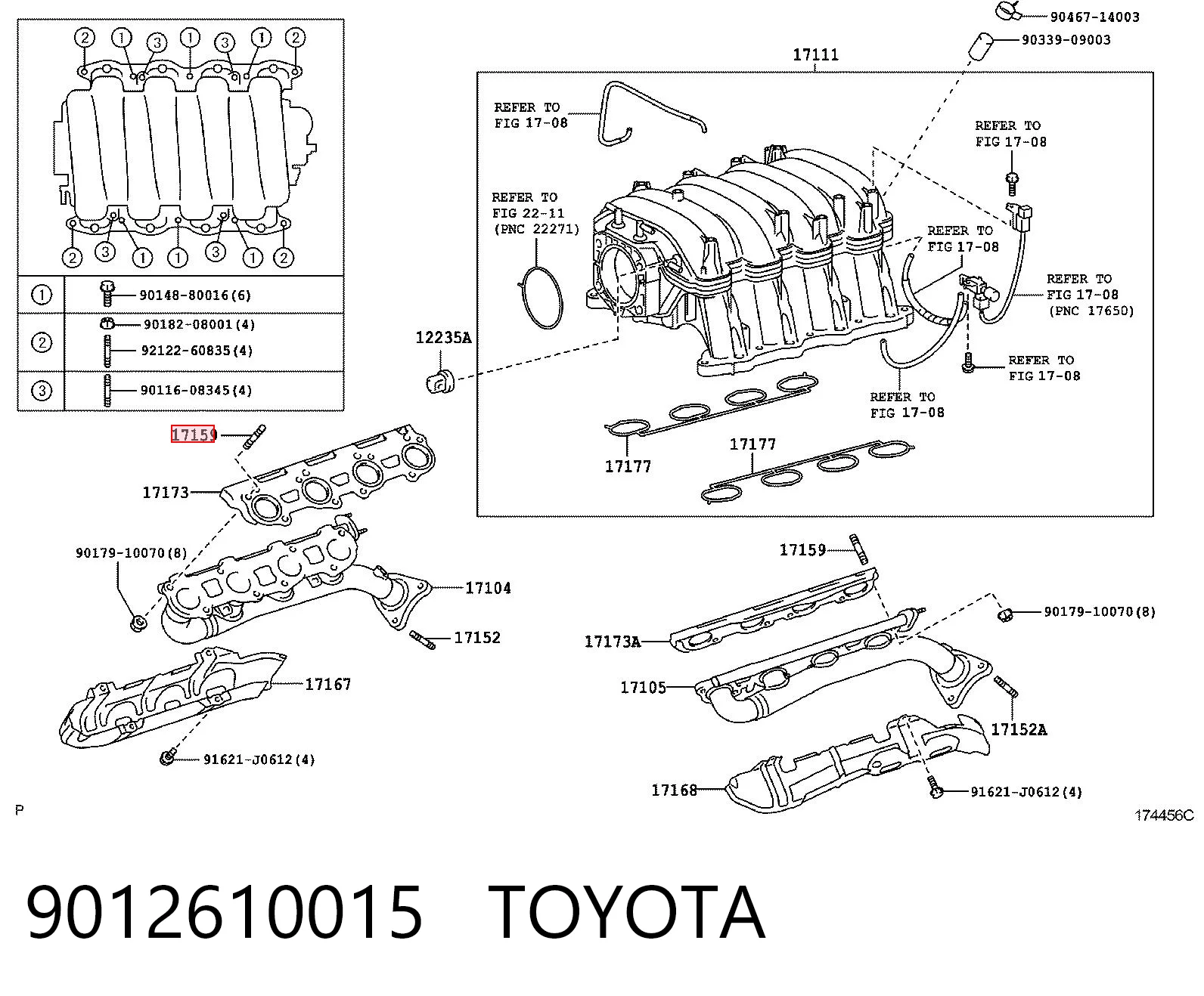9012610015 Toyota