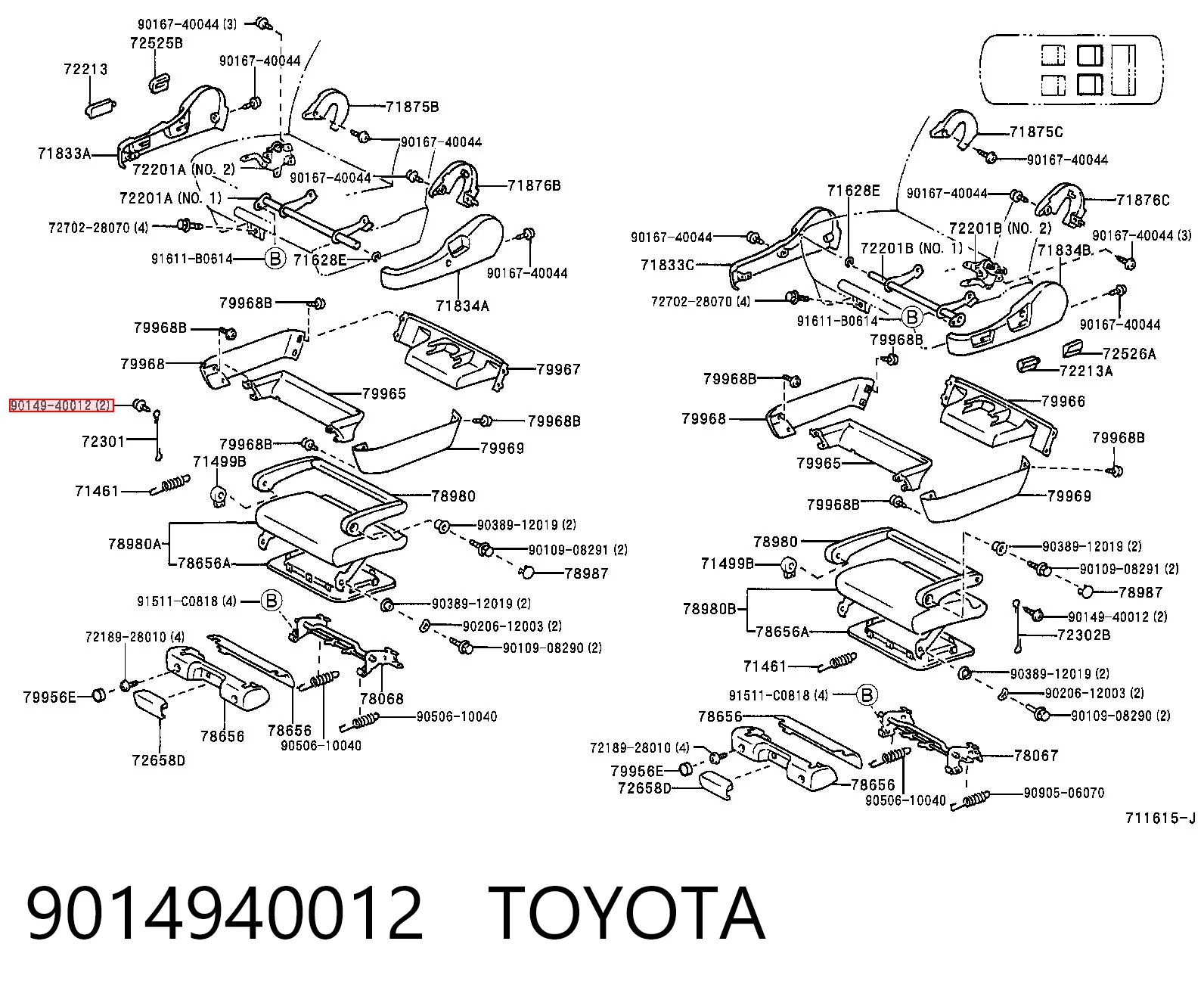 9014940012 Toyota 