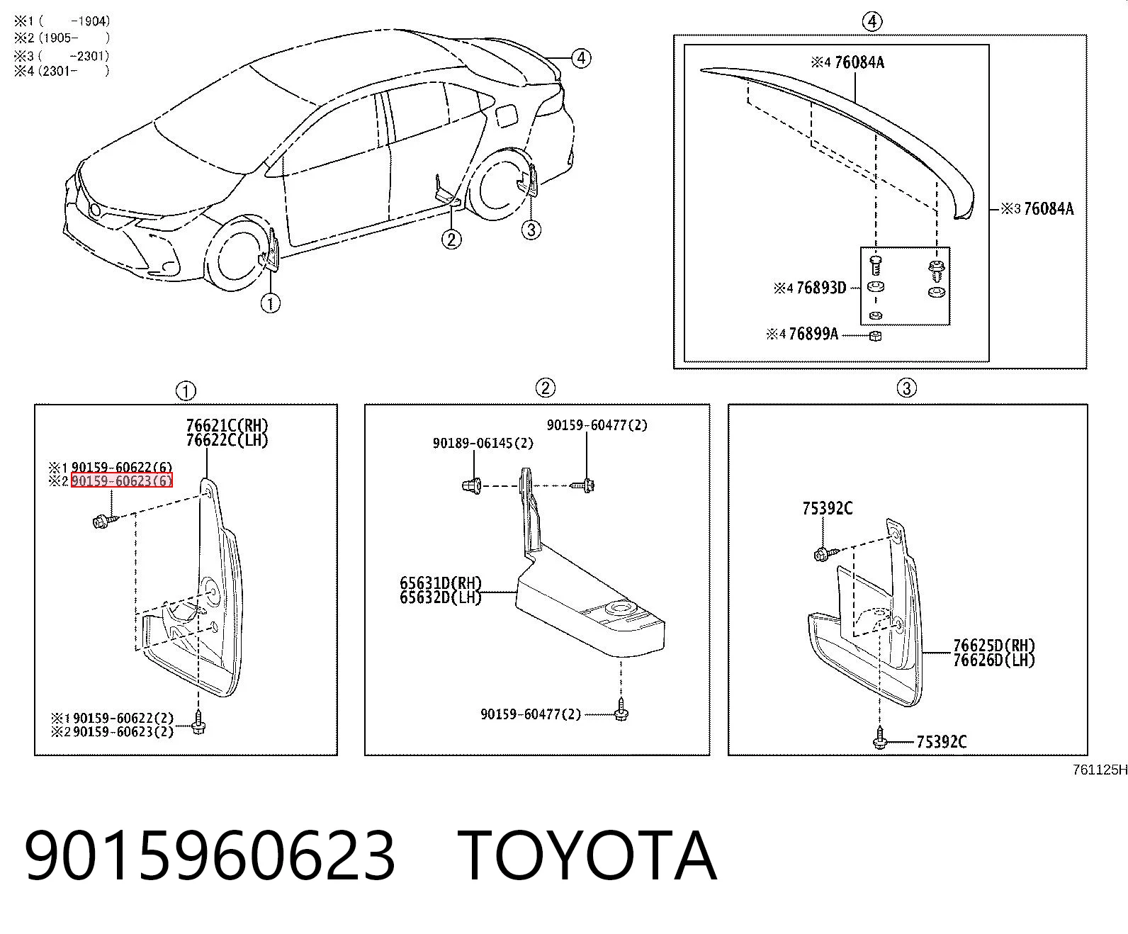 9015960623 Toyota 