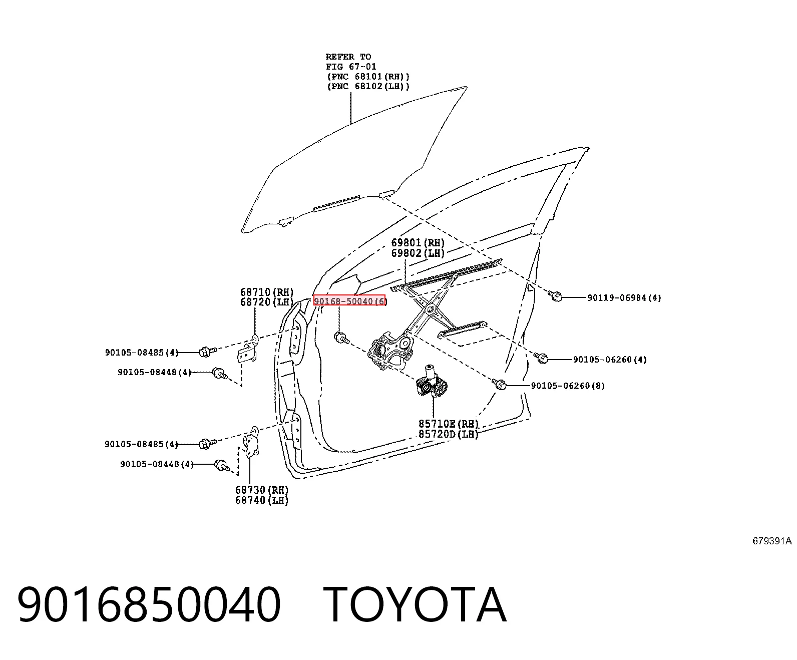9016850040 Toyota