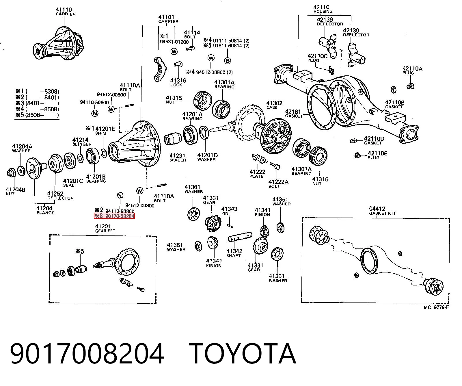 9017008204 Toyota