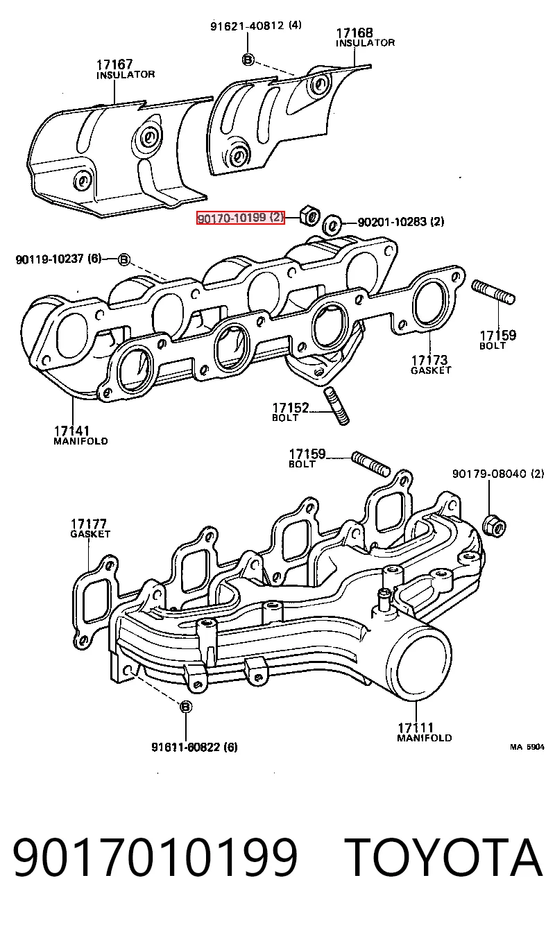 9017010199 Toyota