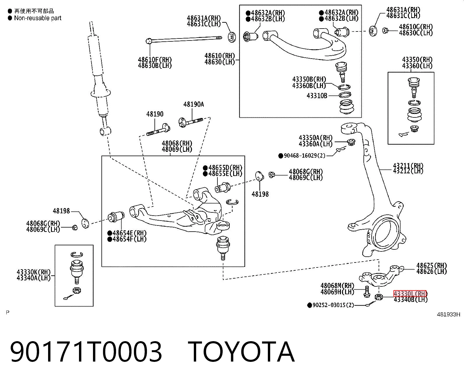 90171T0003 Toyota