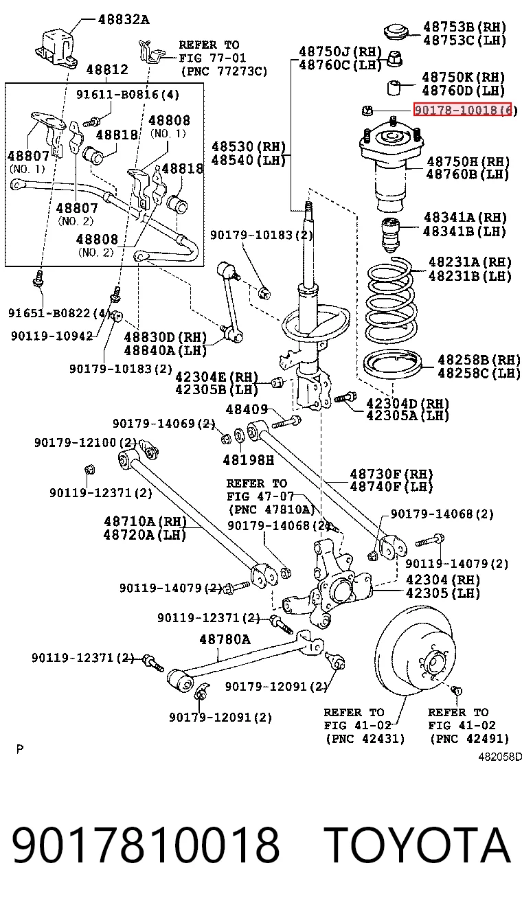 9017810018 Toyota