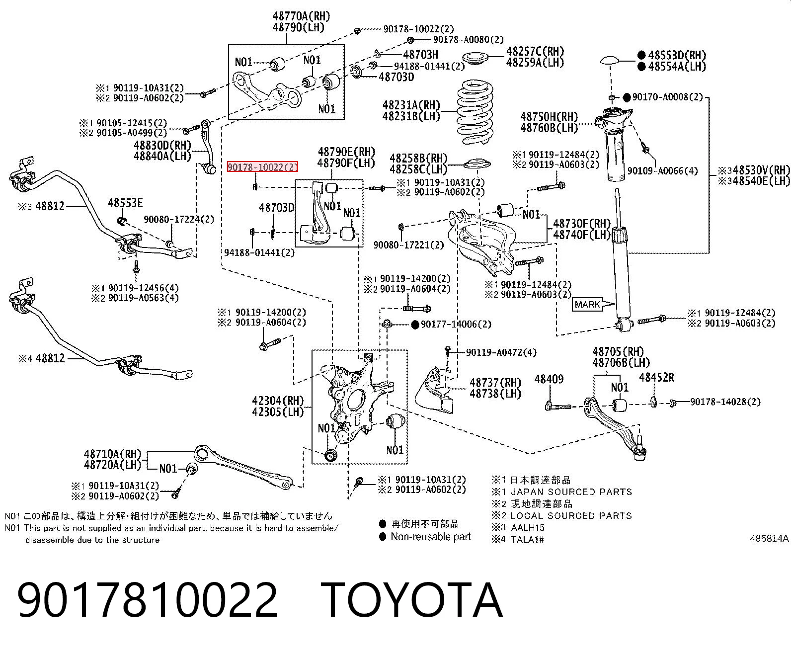 9017810022 Toyota