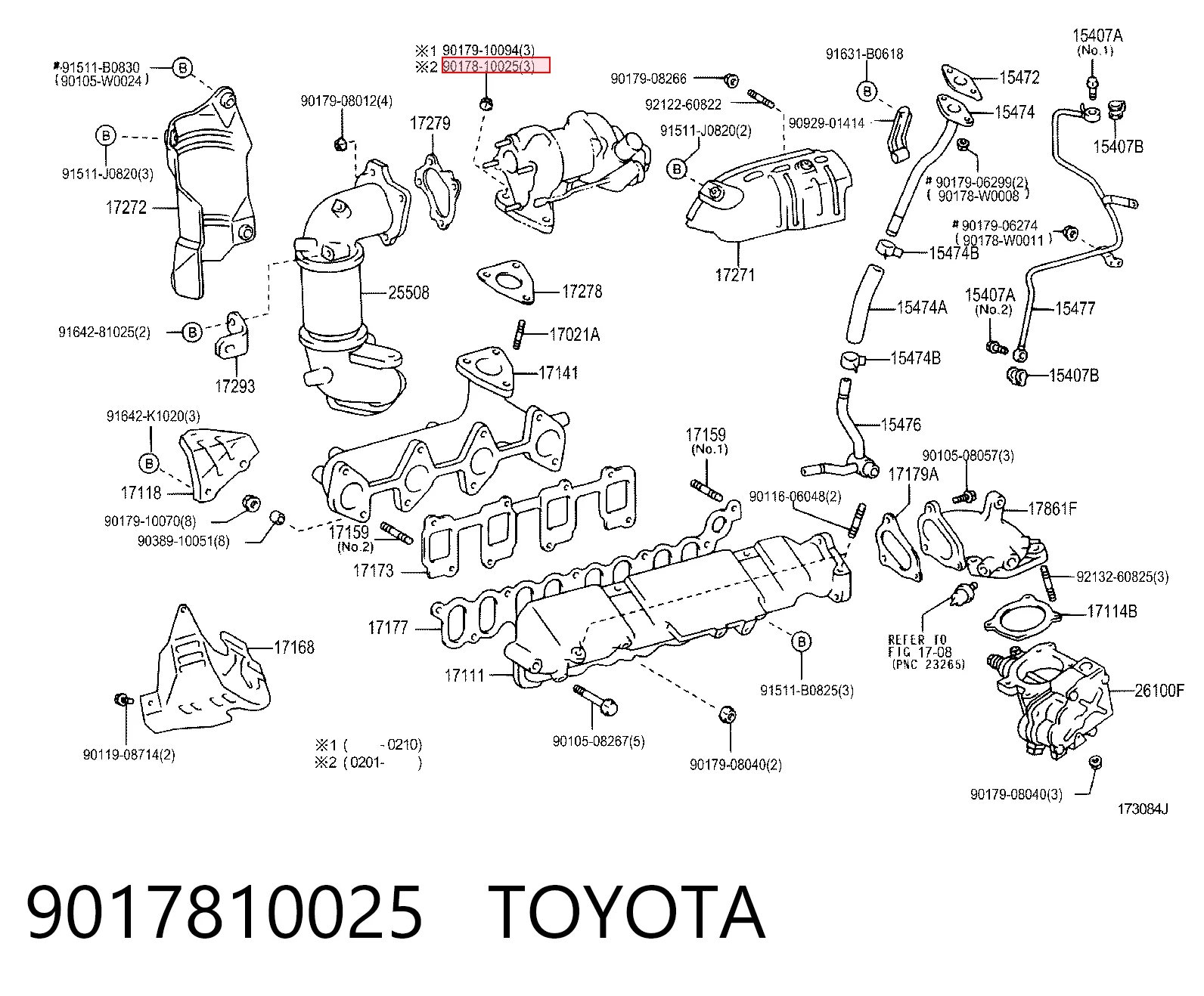 9017810025 Toyota