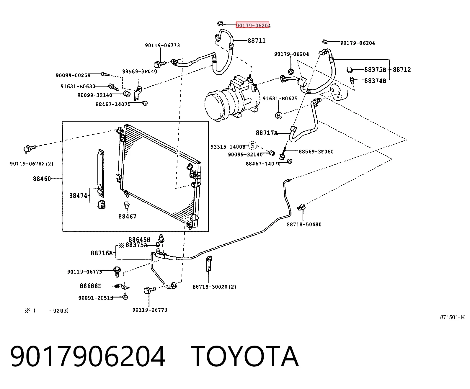 9017906204 Toyota