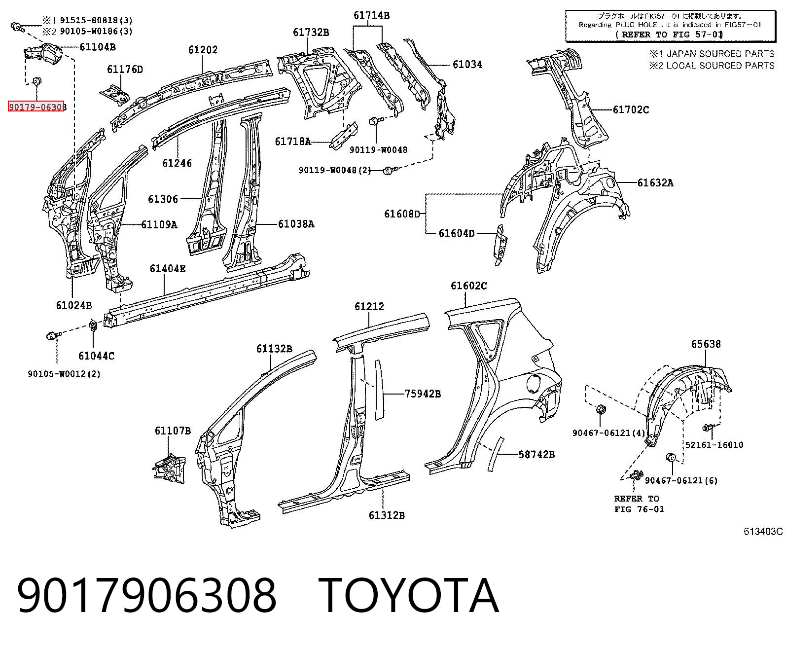 9017906308 Toyota