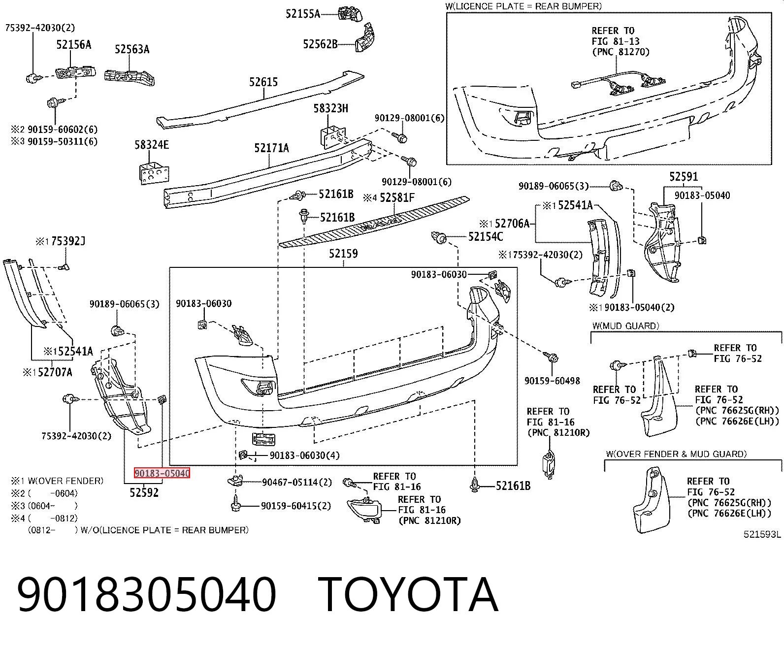 9018305040 Toyota 
