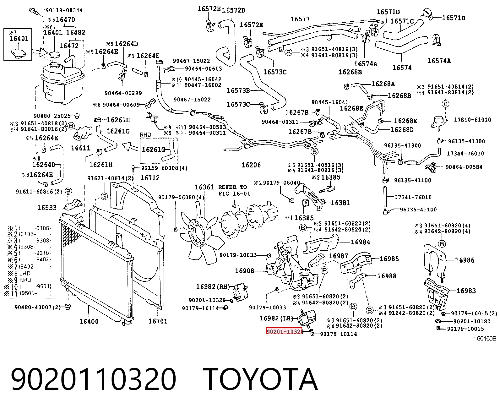 9020110320 Toyota