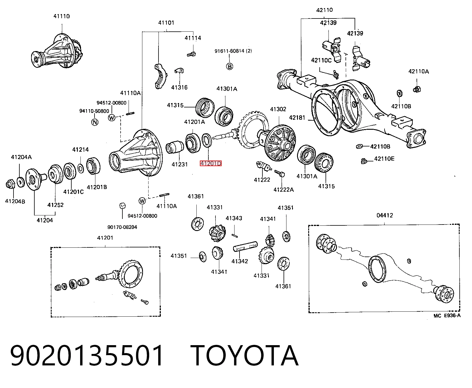 9020135501 Toyota