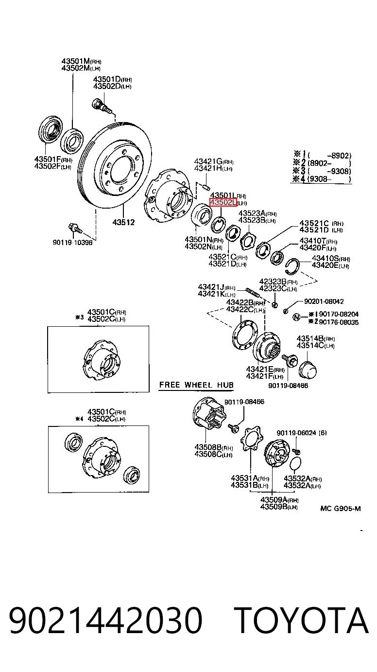 9021442030 Toyota