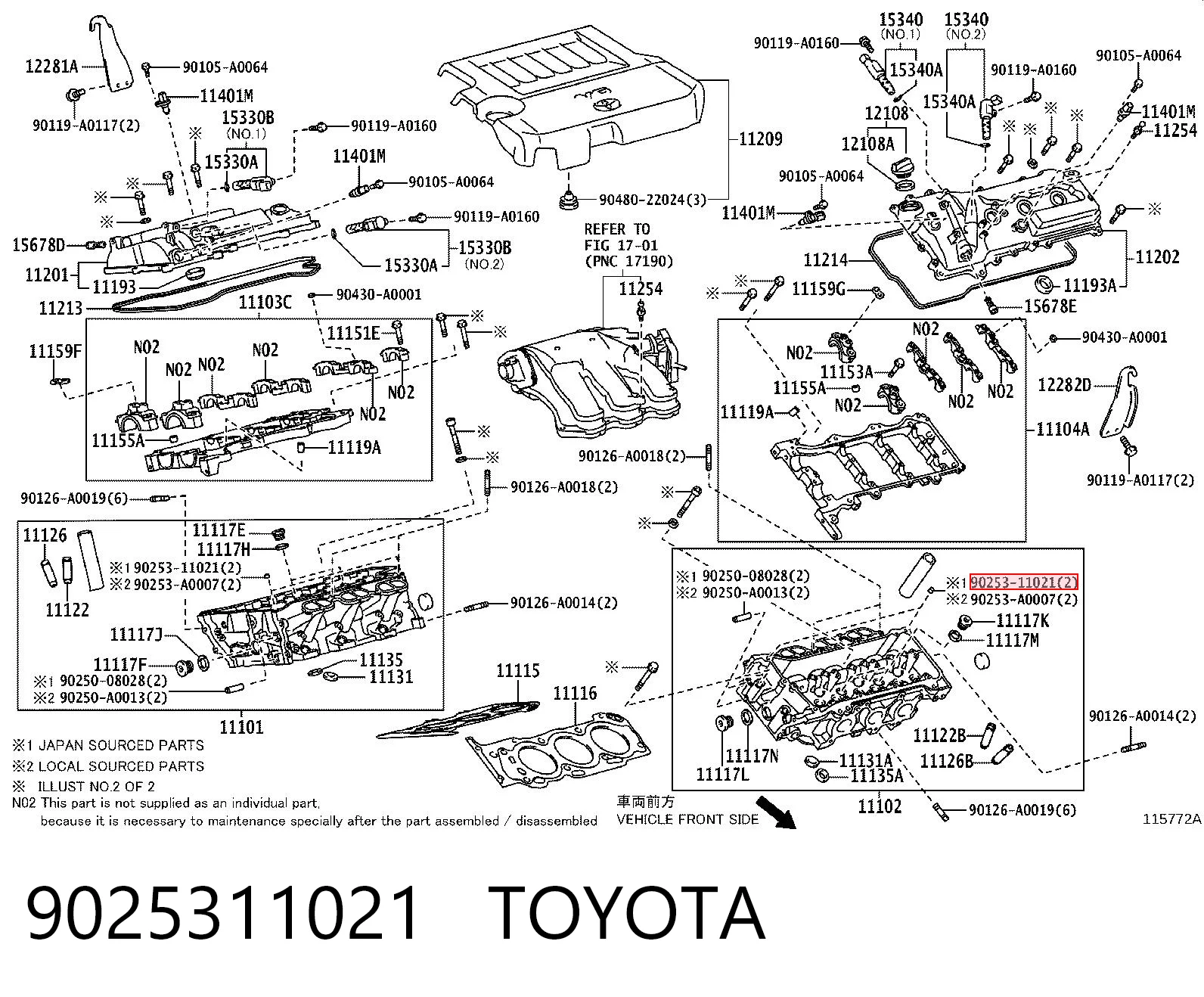 9025311021 Toyota