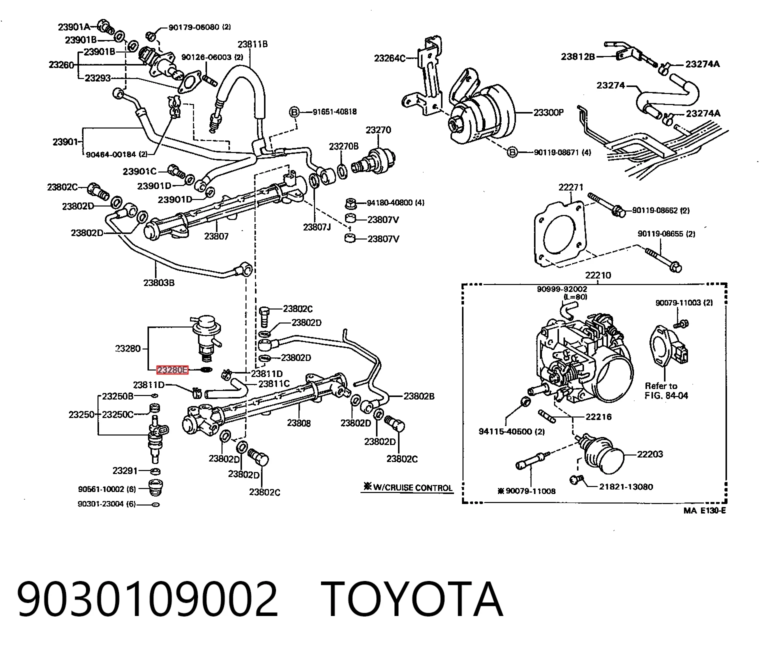 9030109002 Toyota Junta de tapa del tubo de llenado de aceite