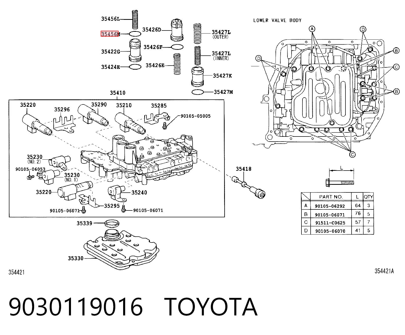 9030119016 Toyota