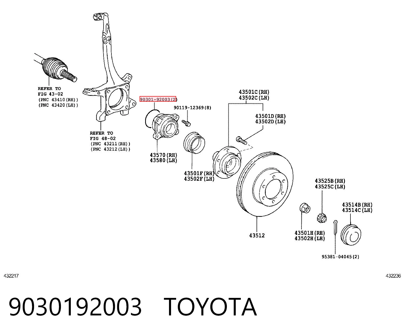 9030192003 Toyota